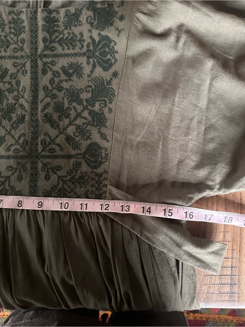 Voriagh "Mivilud" Embroidered Maxi Dress in green - Picture 12 of 13